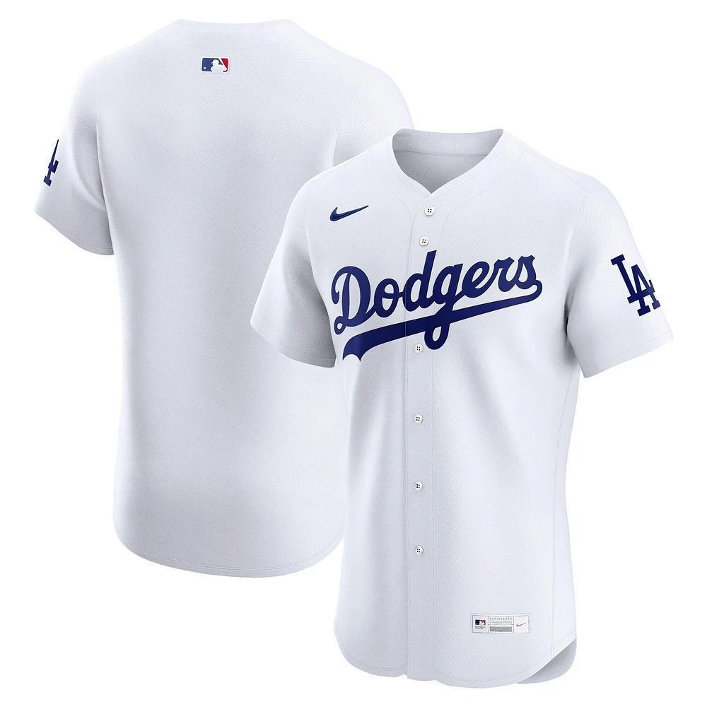 Maillot Nike blanc domicile Elite des Los Angeles Dodgers pour homme
