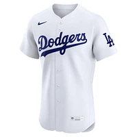 Maillot Nike blanc domicile Elite des Los Angeles Dodgers pour homme