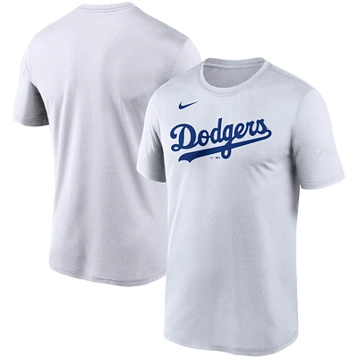 Men's Nike White Los Angeles Dodgers Wordmark Legend Performance T-Shirt