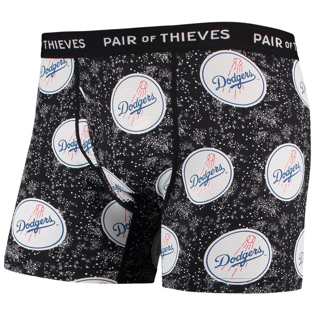 Lot de 2 boxers super ajustés pour homme Paire voleurs Royal/Black Los Angeles Dodgers