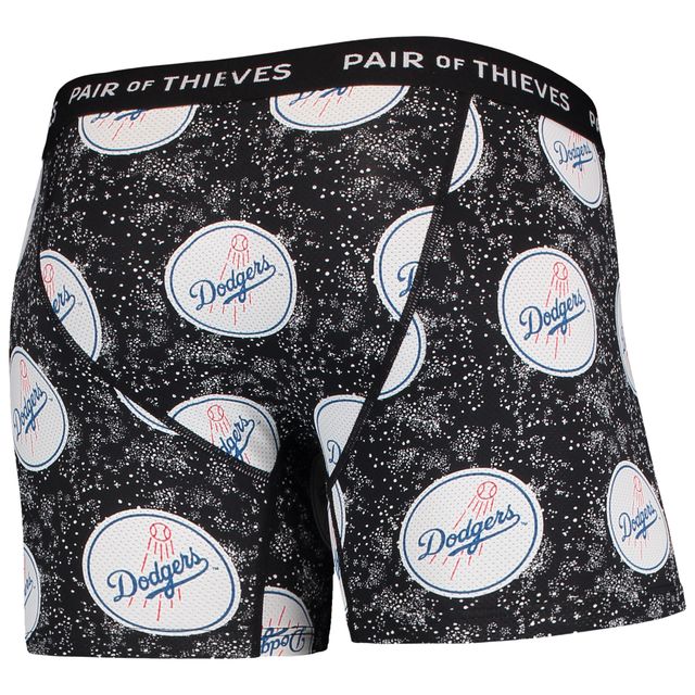 Lot de 2 boxers super ajustés pour homme Paire voleurs Royal/Black Los Angeles Dodgers