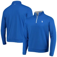 Men's Peter Millar Royal Los Angeles Dodgers Perth Solid Stretch Quarter-Zip Top