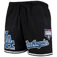 Men's Pro Standard Black Los Angeles Dodgers 2020 World Series Mesh Shorts