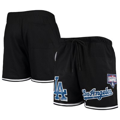 Men's Pro Standard Black Los Angeles Dodgers 2020 World Series Mesh Shorts