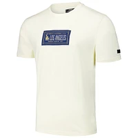 T-shirt avec badge de membre du club des Dodgers Los Angeles Pro Standard crème pour hommes