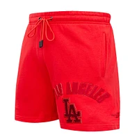 Short classique Pro Standard Los Angeles Dodgers triple rouge pour homme