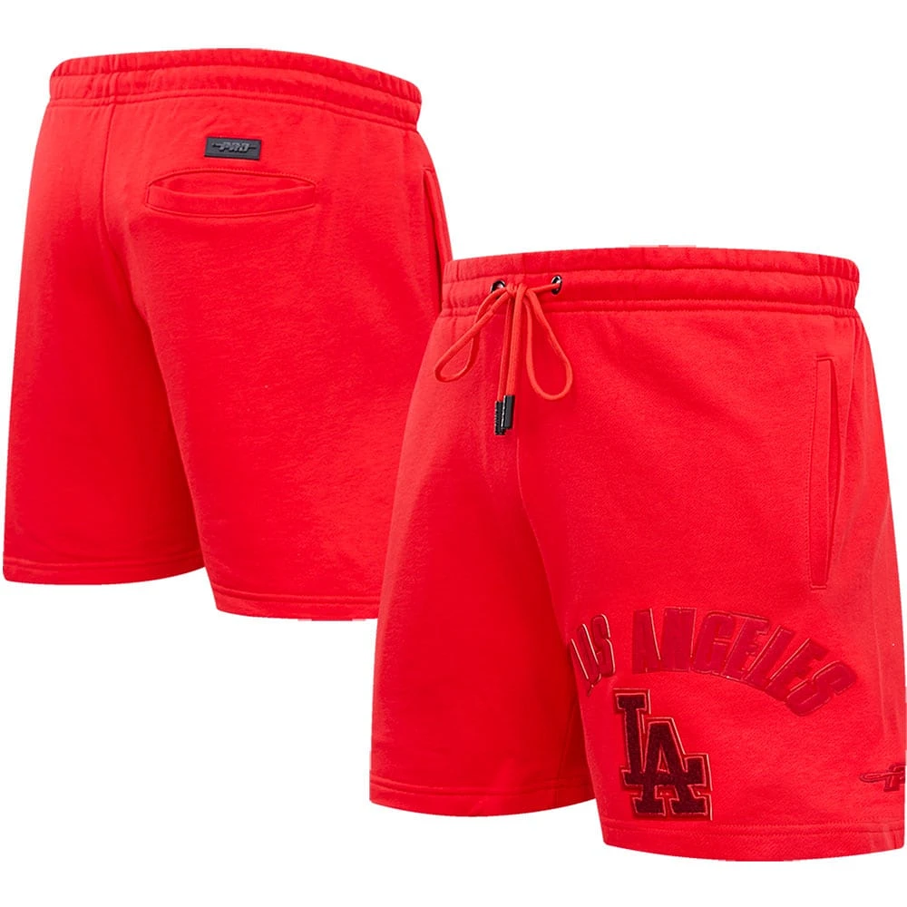 Short classique Pro Standard Los Angeles Dodgers triple rouge pour homme