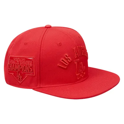 Los Angeles Dodgers Pro Standard Triple Red Snapback Hat