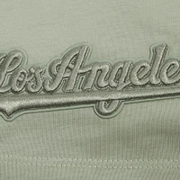 Men's Pro Standard Mint Los Angeles Dodgers Neutral CJ Dropped Shoulders T-Shirt