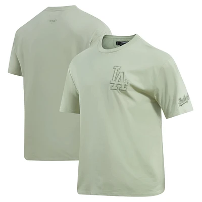 Men's Pro Standard Olive Los Angeles Dodgers Neutral Drop Shoulder T-Shirt