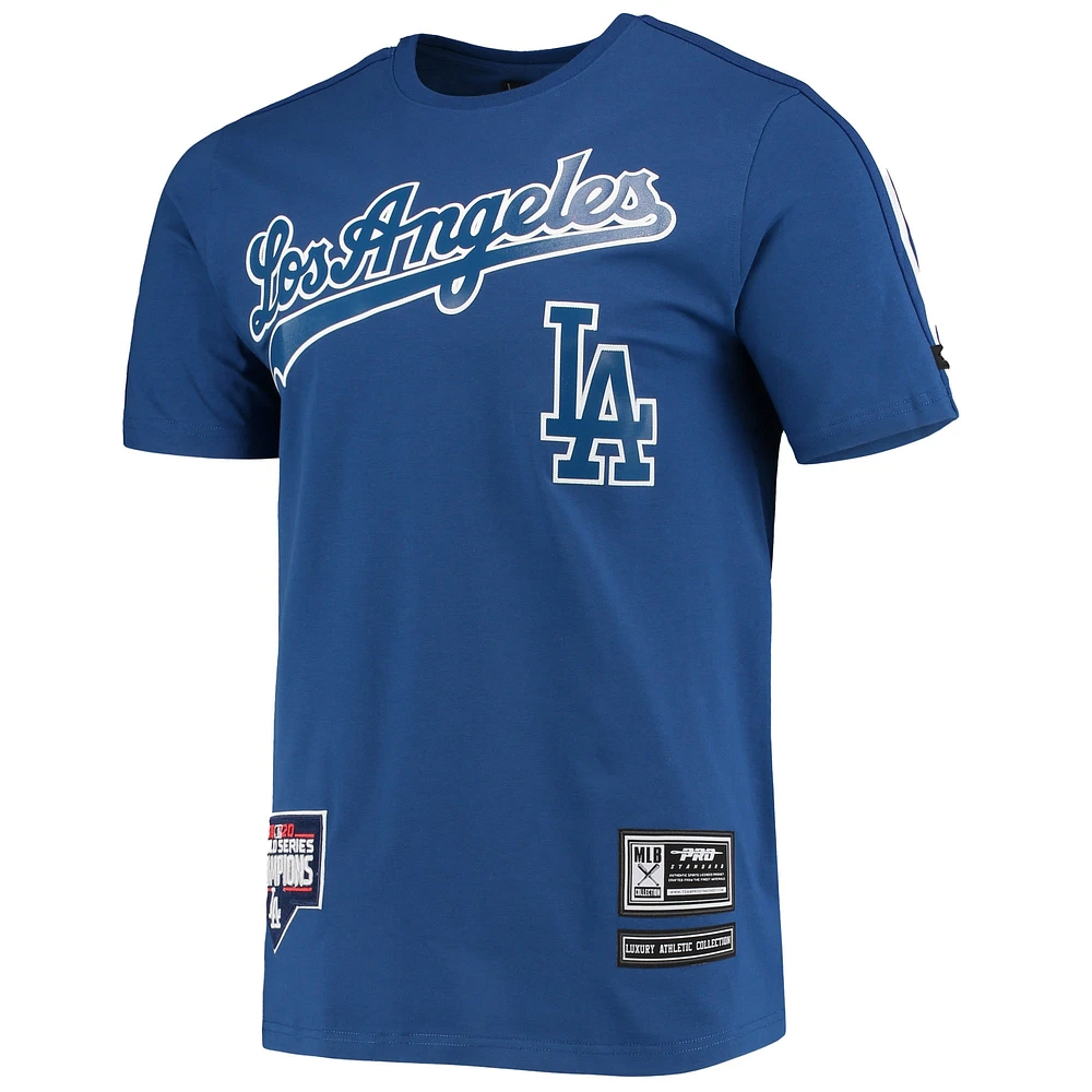 T-shirt à bandes Pro Standard Royal/Los Angeles Dodgers pour homme