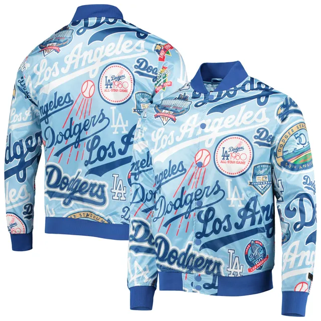 Men's Antigua Royal Los Angeles Dodgers Links Full-Zip Golf Jacket