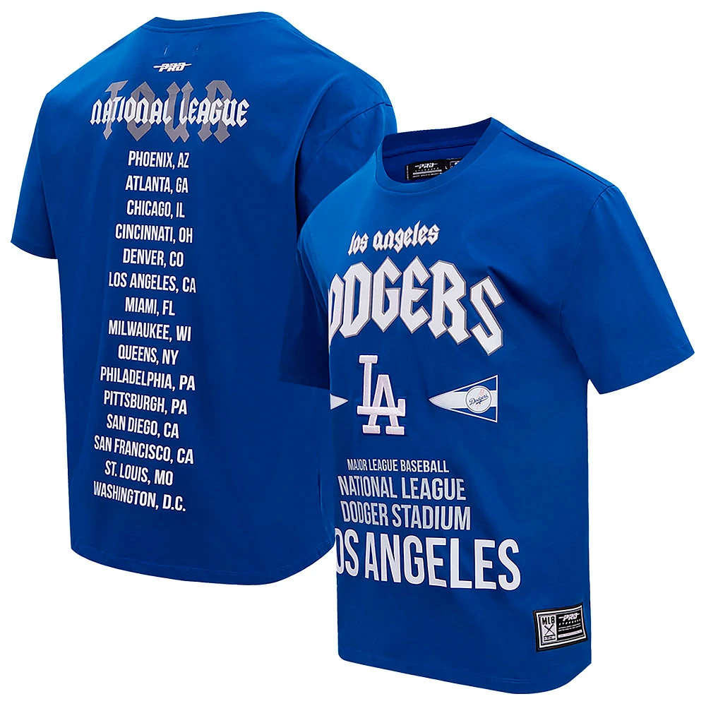 Men's Pro Standard Royal Los Angeles Dodgers Oversized City Tour T-Shirt