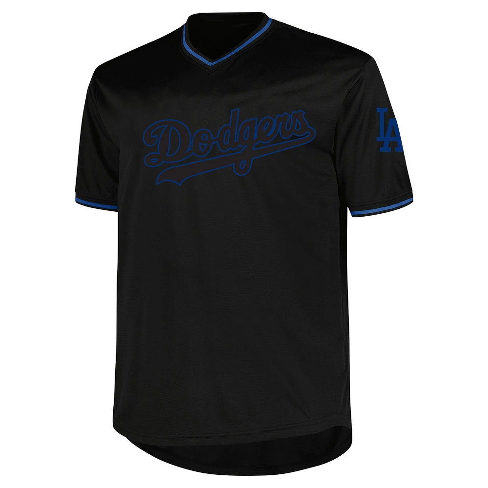 Men's Profile Black Los Angeles Dodgers Big & Tall Pop Fashion Jersey