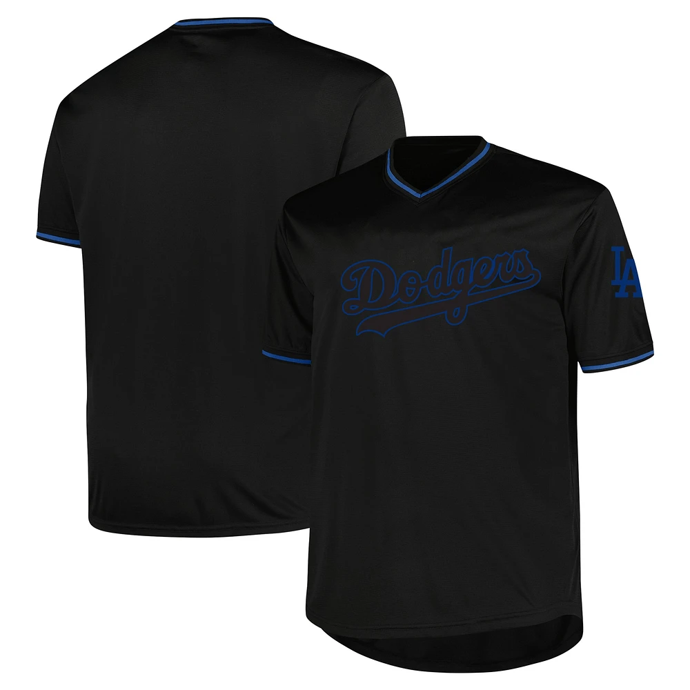 Men's Profile Black Los Angeles Dodgers Big & Tall Pop Fashion Jersey