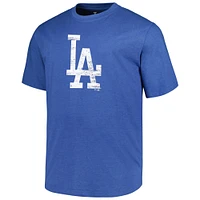 Men's Profile Heather Royal Los Angeles Dodgers Big & Tall Weathered Logo T-Shirt