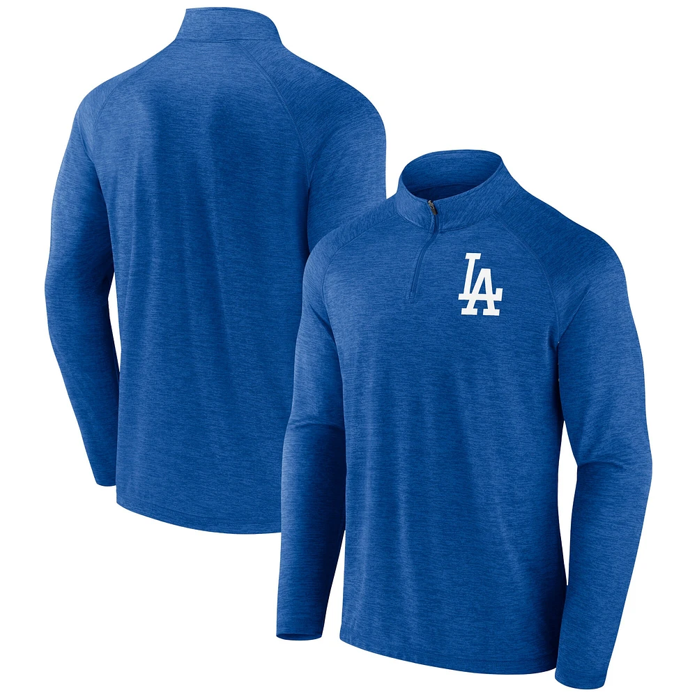 Haut raglan à quart de zip pour hommes Profile Royal Los Angeles Dodgers Big & Tall