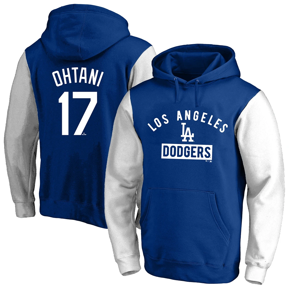Sweat à capuche en polaire pour homme avec nom et numéro Big & Tall des Dodgers de Los Angeles, Shohei Ohtani Royal