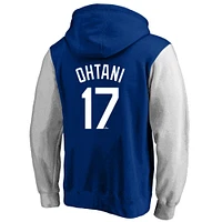 Sweat à capuche en polaire pour homme avec nom et numéro Big & Tall des Dodgers de Los Angeles, Shohei Ohtani Royal