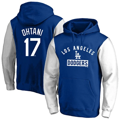 Sweat à capuche en polaire pour homme avec nom et numéro Big & Tall des Dodgers de Los Angeles, Shohei Ohtani Royal