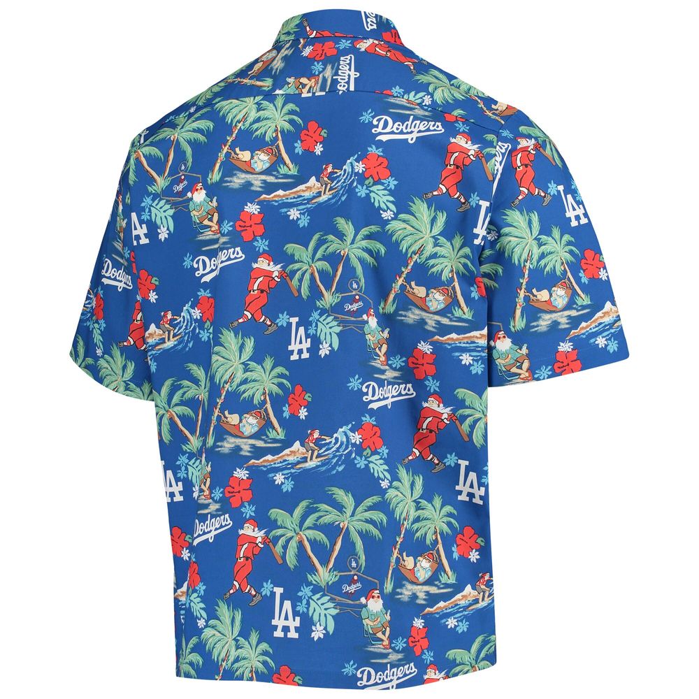 Men's Reyn Spooner Royal Los Angeles Dodgers Holiday Button-Up Shirt