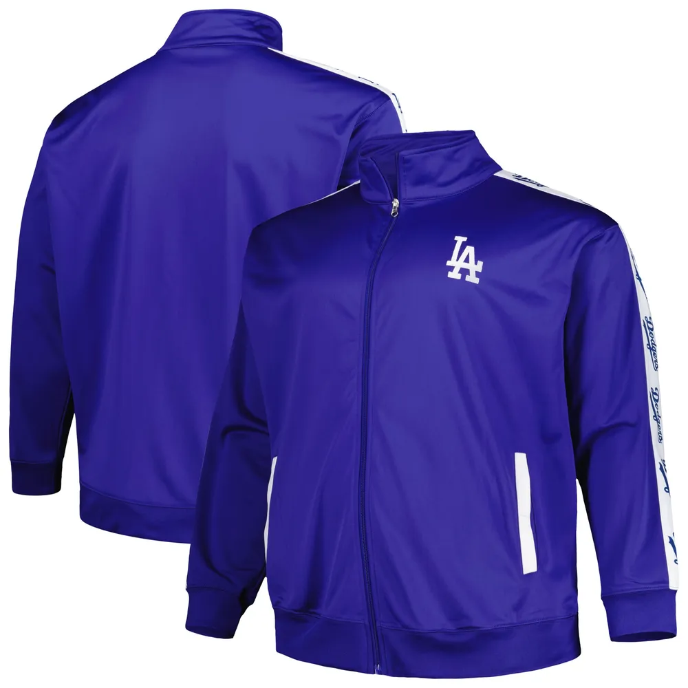 Lids Los Angeles Dodgers Big & Tall Tricot Track Full-Zip Jacket