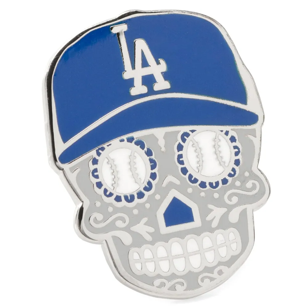 Men's Royal Los Angeles Dodgers Sugar Skull Lapel Pin 