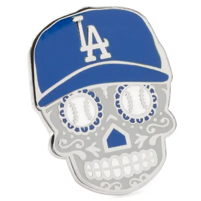Los Angeles Dodgers Sugar Skull Lapel Pin - Royal