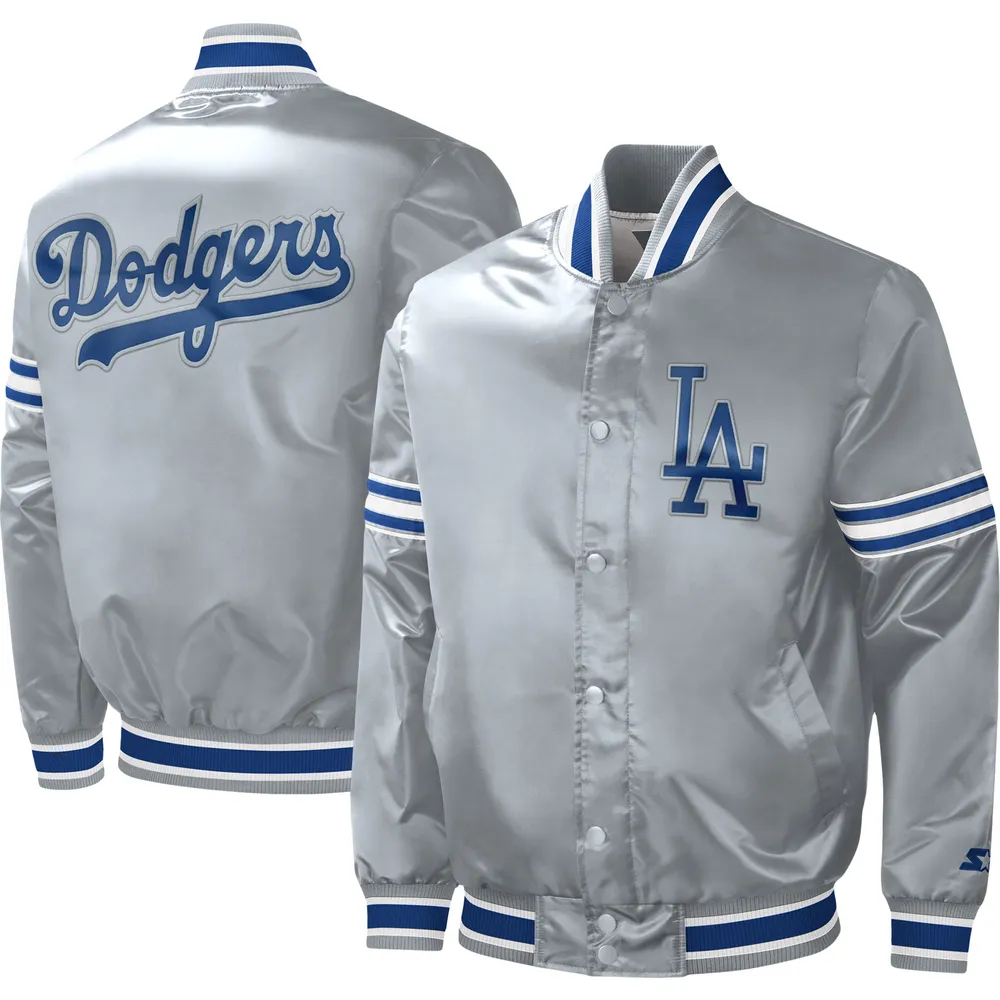 Los Angeles Dodgers Starter Pick & Roll Satin Varsity Full-Snap Jacket -  Royal