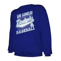 Men's Stitches Navy Los Angeles Dodgers Pullover Sweatshirt