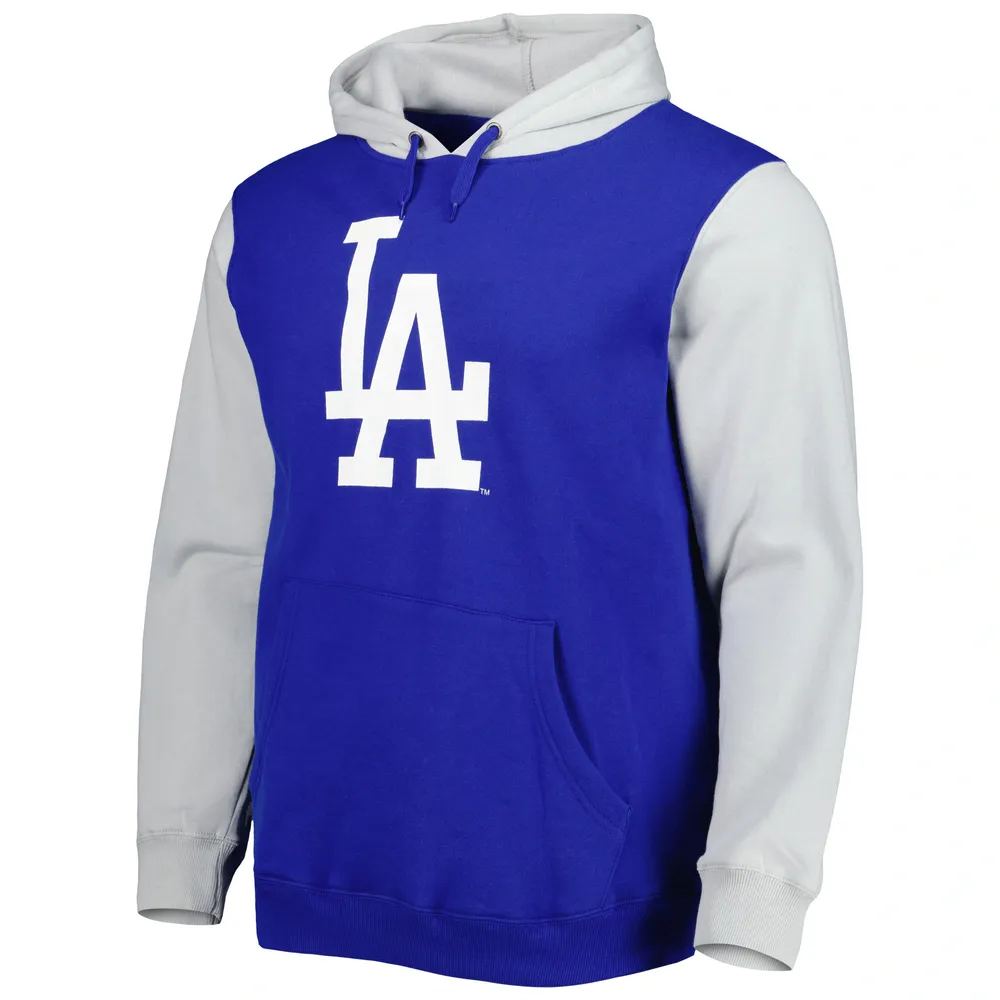 Youth Los Angeles Dodgers Stitches Royal Fleece Pullover Hoodie