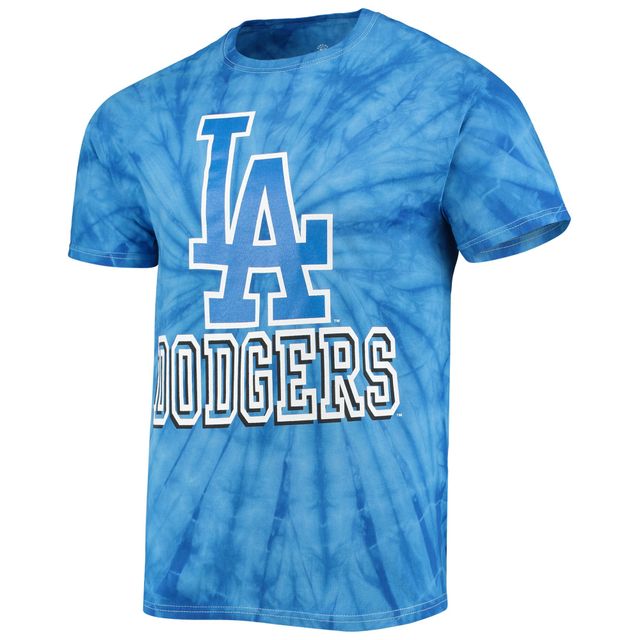 T-shirt Tie-Dye Spider des Dodgers de Los Angeles Royal Stitches pour homme