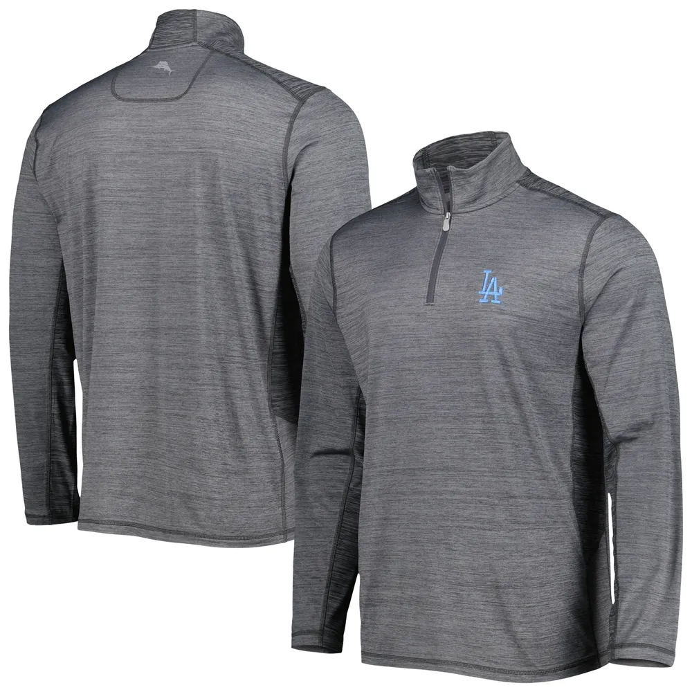 Haut à demi-glissière Delray IslandZone des Dodgers de Los Angeles Tommy Bahama gris pour homme