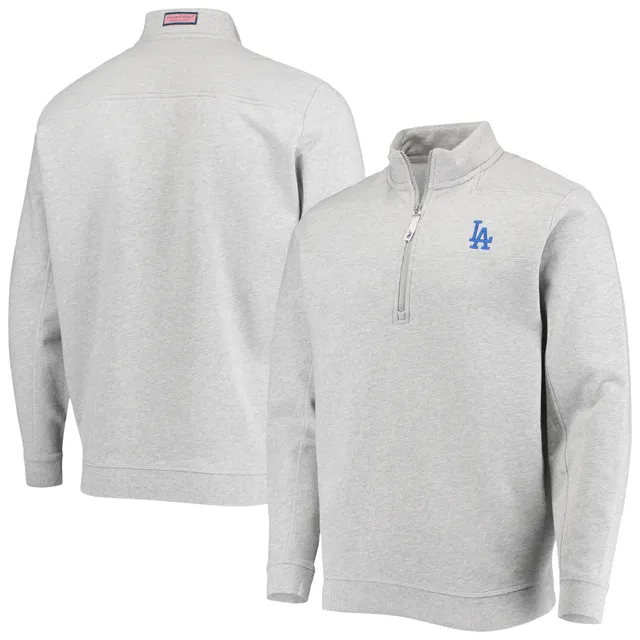 Tommy Bahama Men's Royal Los Angeles Dodgers Tobago Bay Tri-Blend  Quarter-Zip Sweatshirt