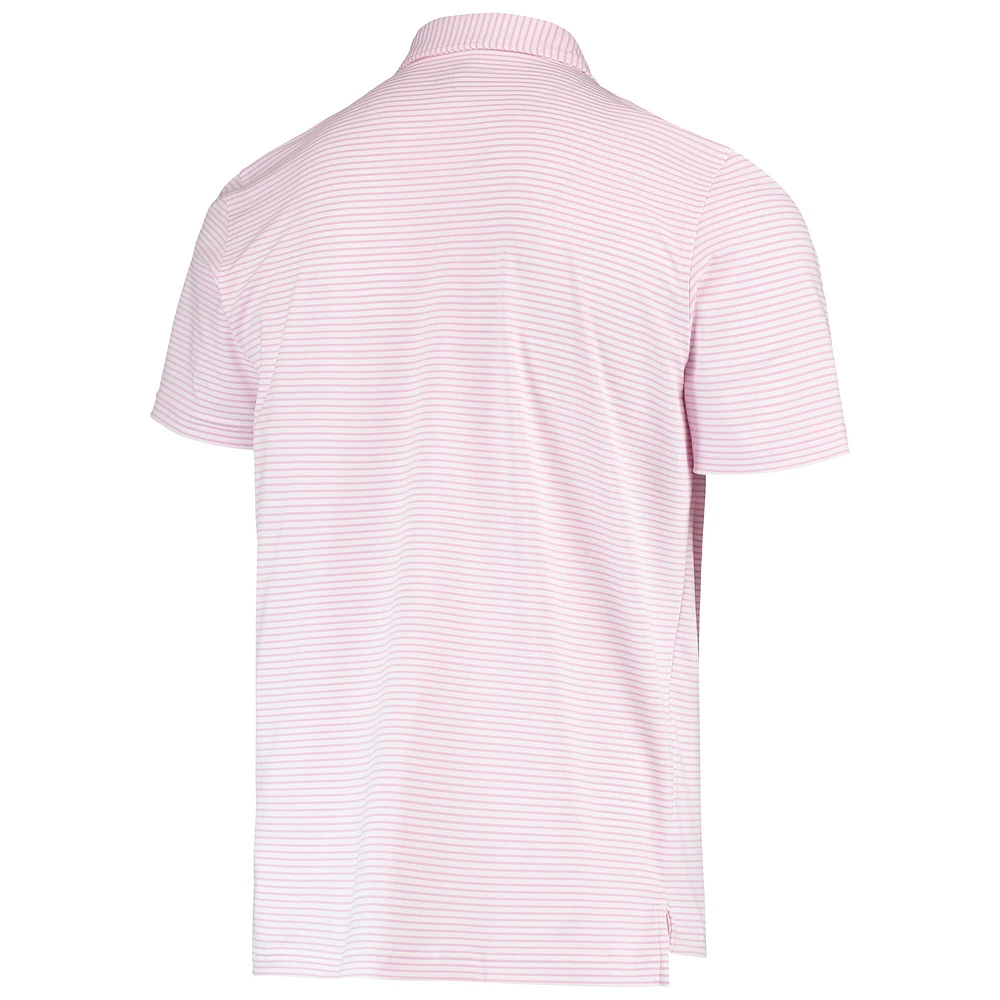 Men's Vineyard Vines Pink/White Los Angeles Dodgers Bradley Stripe Polo