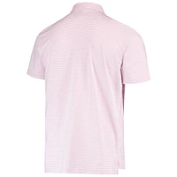 Men's Vineyard Vines Pink/White Los Angeles Dodgers Bradley Stripe Polo