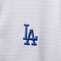 Men's Vineyard Vines White Los Angeles Dodgers Sankaty Quarter-Zip Sweatshirt