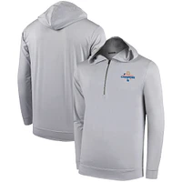 Sweat à capuche demi-zippé Seabreeze pour homme, champion de la série mondiale 2024 des Dodgers Los Angeles, blanc, EXCLUSIVITÉ VIP MLB