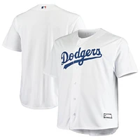 Maillot d'équipe Big & Tall Replica Los Angeles Dodgers blanc pour homme