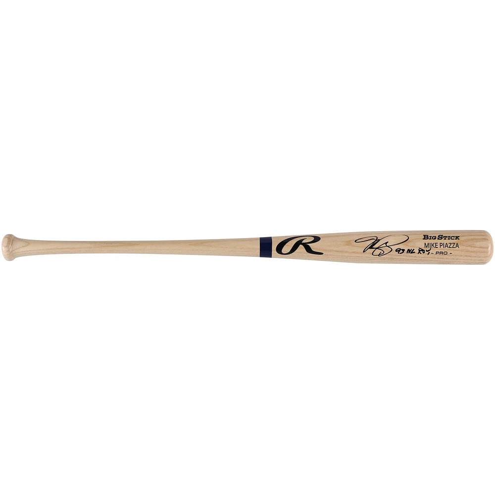 Mike Piazza Los Angeles Dodgers Autographed Rawlings Big Stick Pro Model Bat with "93 NL ROY" Inscription