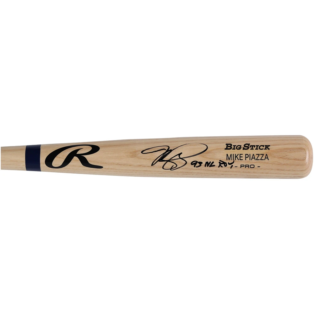 Mike Piazza Los Angeles Dodgers Autographed Rawlings Big Stick Pro Model Bat with "93 NL ROY" Inscription