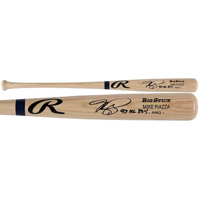 Mike Piazza Los Angeles Dodgers Autographed Rawlings Big Stick Pro Model Bat with "93 NL ROY" Inscription