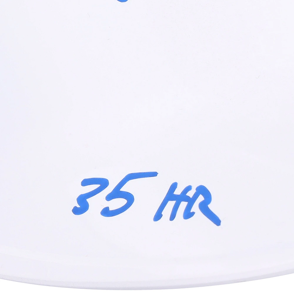 Mike Piazza Los Angeles Dodgers Autographed White Batting Helmet with Rookie of the Year Stats Inscriptions - Limited Edition of 12
