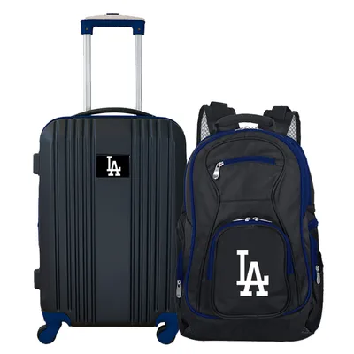 Los Angeles Dodgers MOJO 2-Piece Luggage & Backpack Set - Black