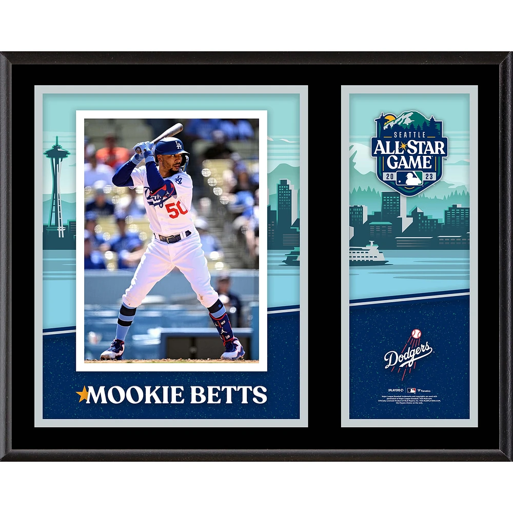 Plaque sublimée Mookie Betts Los Angeles Dodgers 12" x 15" MLB All-Star Game 2023