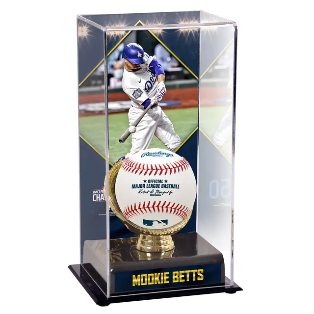 Fanatics Authentic Mookie Betts Los Angeles Dodgers Autographed Baseball and Gold Glove Display Case with Image