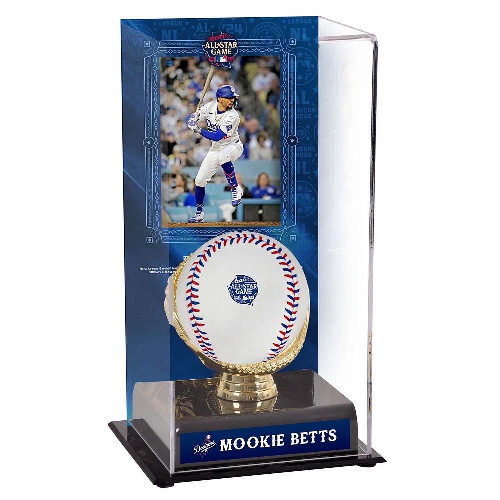 Mookie Betts Los Angeles Dodgers 2024 MLB All-Star Game Gold Glove Display Case with Image