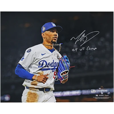 Mookie Betts Los Angeles Dodgers Autographed 2024 World Series Champions 16" x 20" Photograph with "24 WS Champs" Inscription