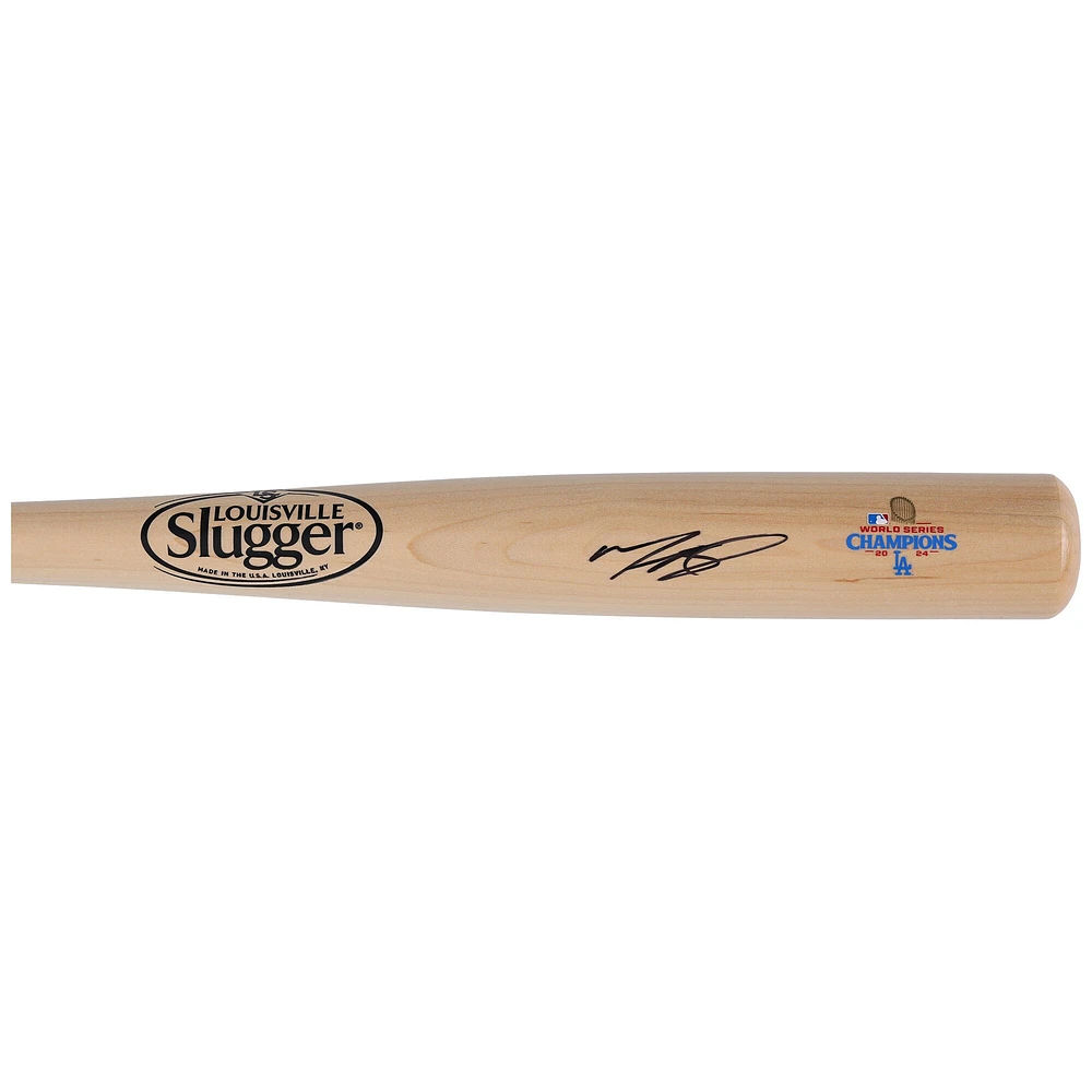 Mookie Betts Los Angeles Dodgers Autographed 2024 World Series Champions Louisville Slugger Bat