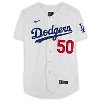 Mookie Betts Los Angeles Dodgers Autographed 2024 World Series Champions White Nike Authentic Jersey with Multiple Inscriptions - Limited Edition of 25
